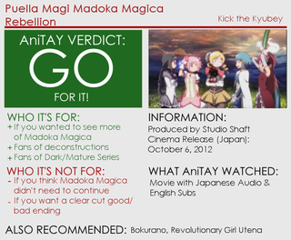 Illustration for article titled Puella Magi Madoka Magica Rebellion - The WyvernZero Ani-TAY Review